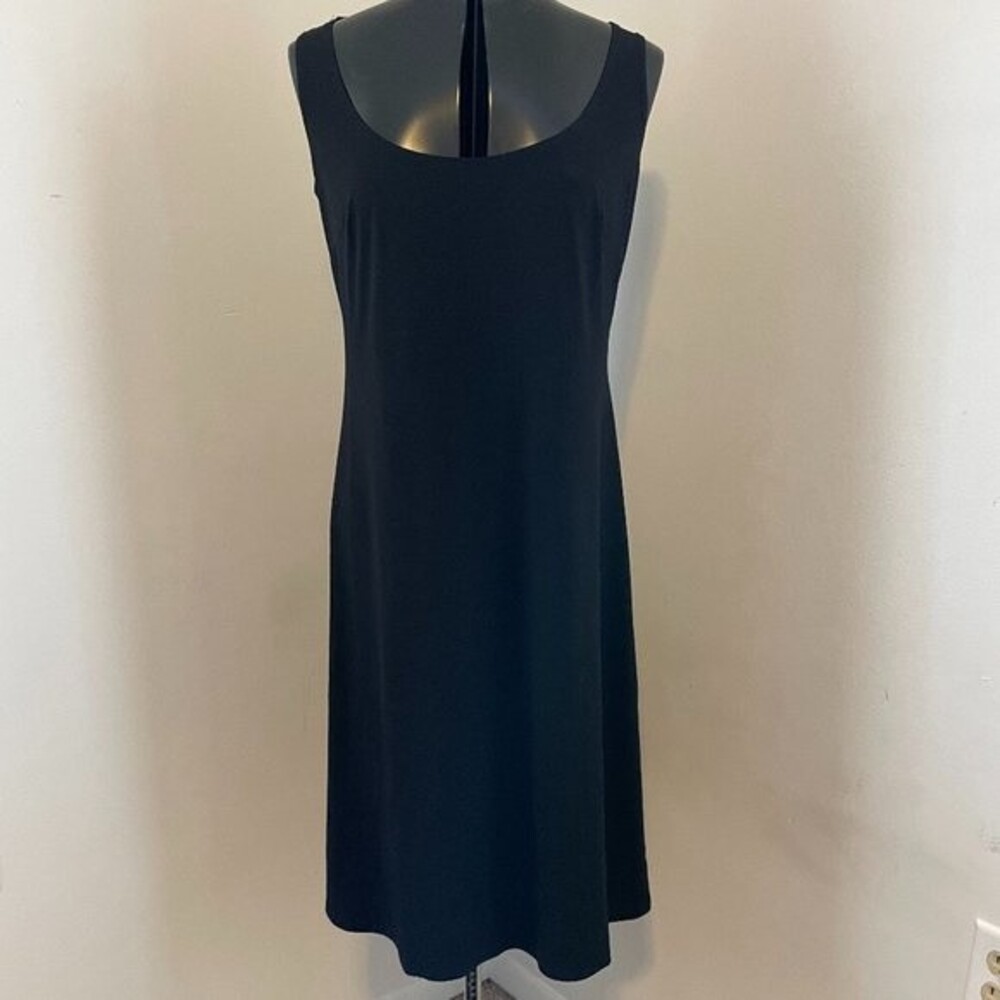 Robbie Bee Black Scooped Neck Sleeveless Womens Dress Size 12